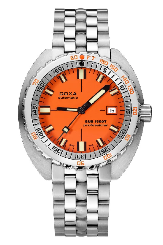 Men's British Made Design Dress Watches for Heritage Brands-Doxa Sub 1500T Professional 883.10.351.10