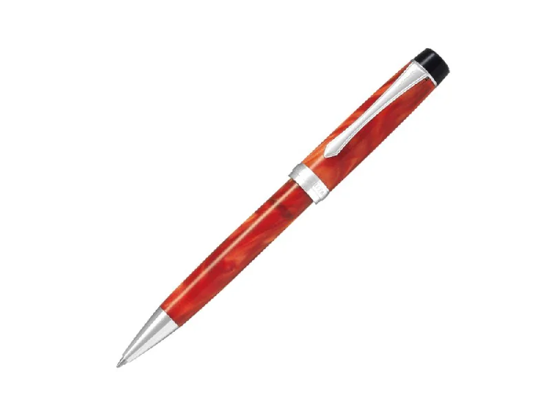 Men's Pilot Watches with Thin Case Profile-Pilot Custom Heritage SE Ballpoint pen, Resin, Rhodium, Orange, BKVH-15SR-MAO
