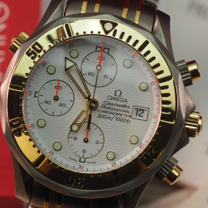 Women's Rolex Anniversary Style Watches-Omega Seamaster Chrono Diver 300M 1780504 (1998)