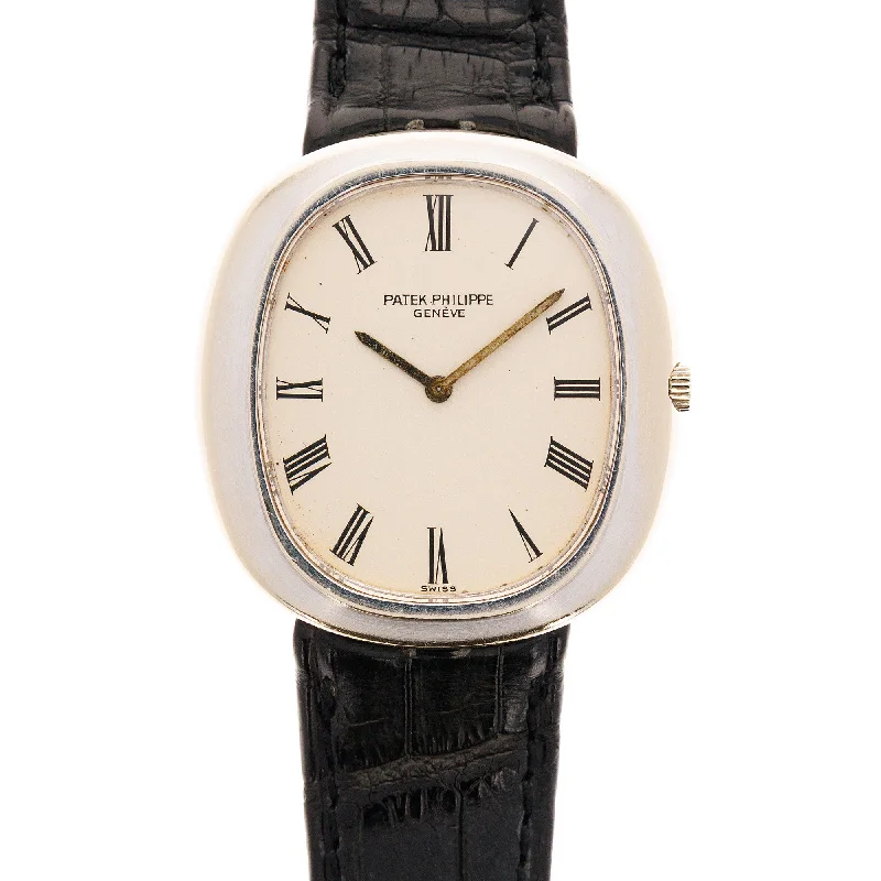 Men's Patek Philippe Watches for Timeless Style-Patek Philippe White Gold Ellipse Watch Ref. 3589