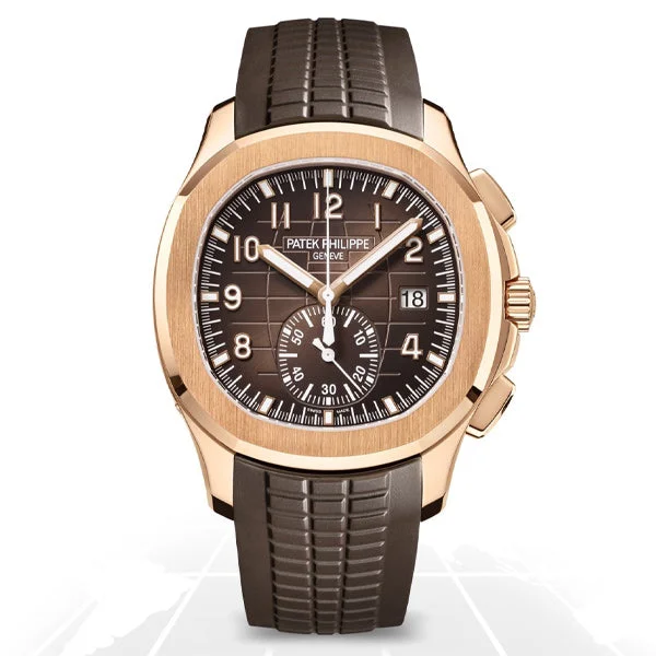 Men's Patek Philippe Watches for Law Enforcement-Patek Philippe	Aquanaut Chronograph	5968R-001