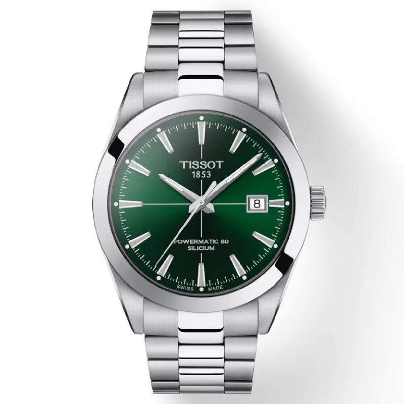 Women's Heritage Watches for Collectors-Tissot T-Classic Green Dial Men 40mm