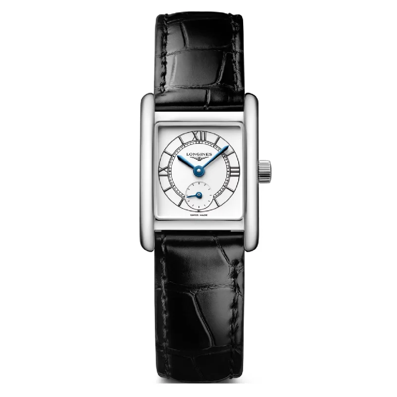 Women's Pilot Watches with Anniversary Style Inspiration-Longines Mini Dolcevita Silver Dial Women 16mm