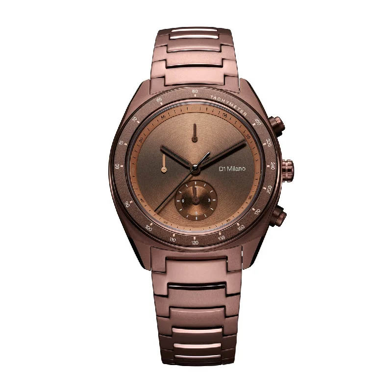 Men's Chronograph Watches for Travelers-Cronografo Essential Brown 40mm CHBJ22