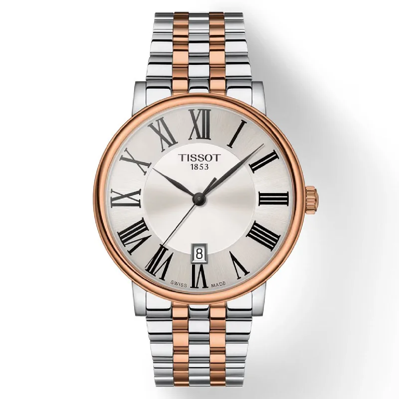 Women's Fashionable Heritage Watches-Tissot T-Classic Silver Dial Men 40mm