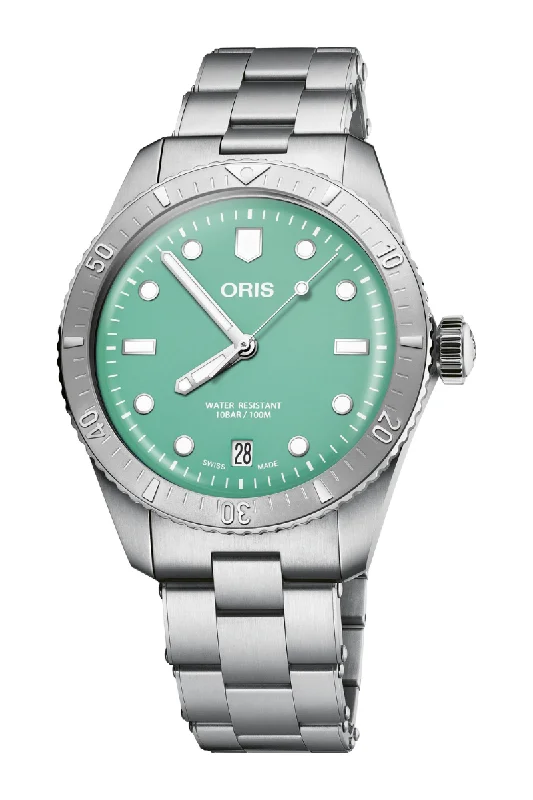 Men's Casual Wear Dress Watches for Weekend Brunch-Oris Divers Sixty-Five Cotton Candy 01 733 7771 4057-07 8 19 18