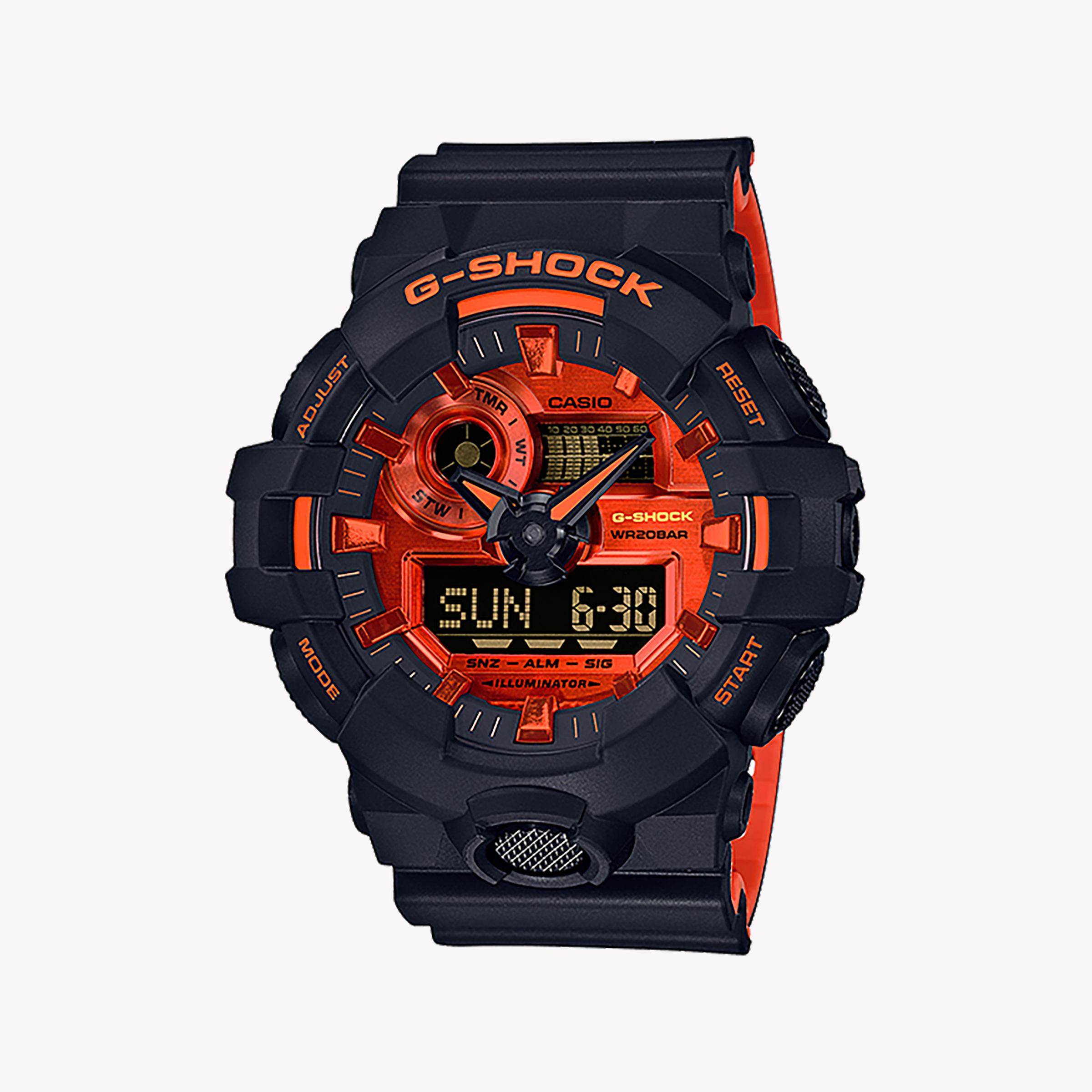 Men's Digital Watches with Altimeter Function-CASIO G-SHOCK GA-700BR-1ADR - BLACKOUT ADVENTURE READY MEN'S WATCH