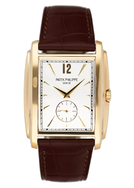 Men's Patek Philippe Watches for Adventure Seekers-Patek Philippe Gondolo 5124J 18K Yellow Gold Mens Watch With Archives