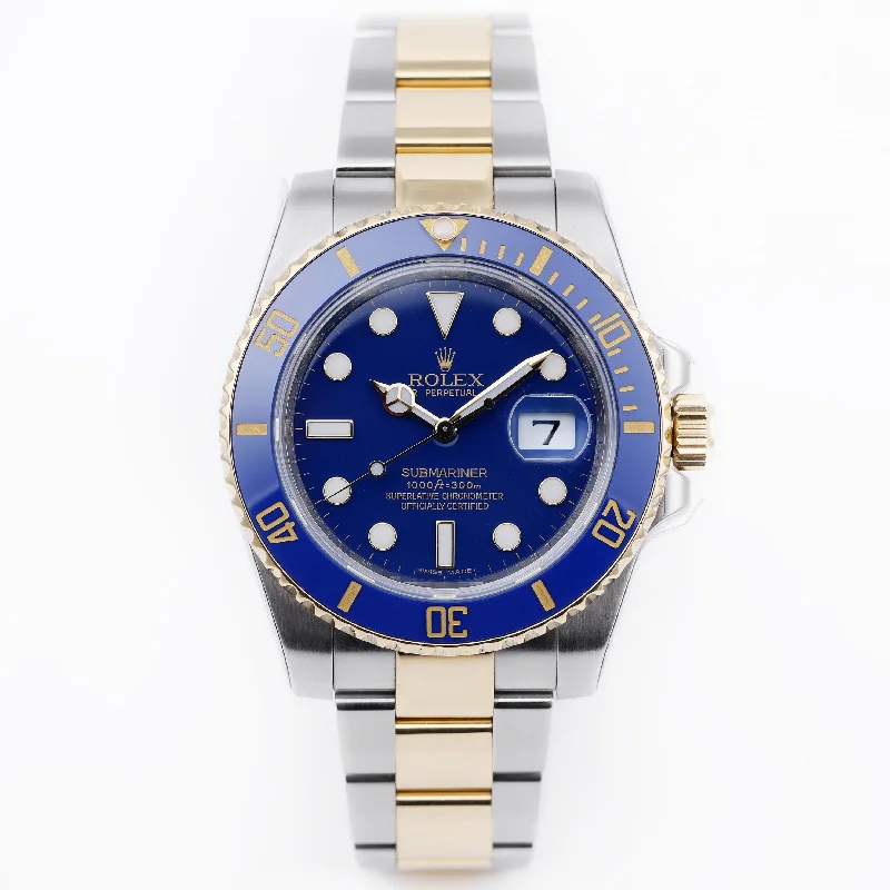 Where to buy vintage Rolex GMT-Master men's watches near me -Rolex Submariner | REF. 116613LB | Box & Papers | 2010 | Stainless Steel & 18k Yellow Gold | Rolex Service Papers 2019