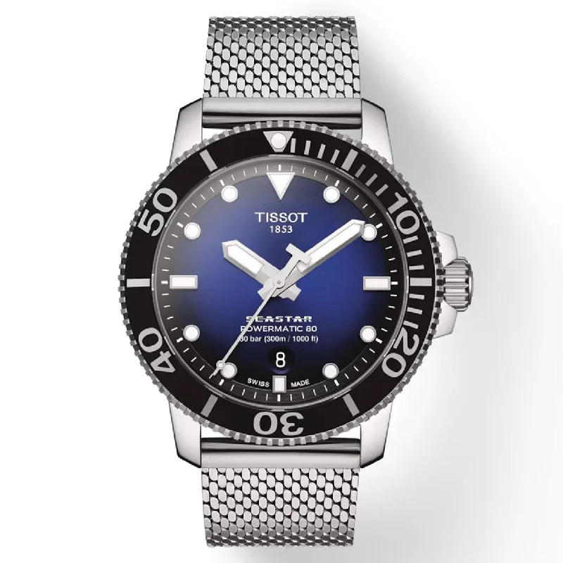 Women's Heritage Watches with Anniversary Edition-Tissot T-Sport Black & Blue Dial Men 43mm