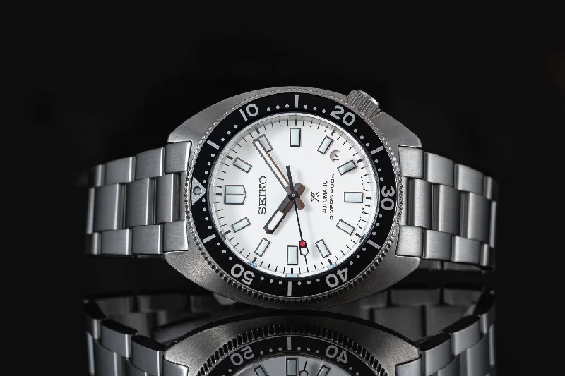 Men's Seiko Eco-Drive Style Watches-Senator Bracelet (Seiko SPB31x Slim Turtle)