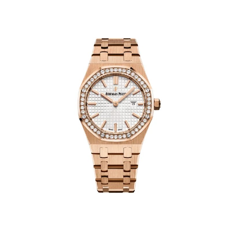Men's Audemars Piguet Mechanical Movement Design Watches-Audemars Piguet Royal Oak Quartz 67651OR.ZZ.1261OR.01 'Ladies' Rose Gold
