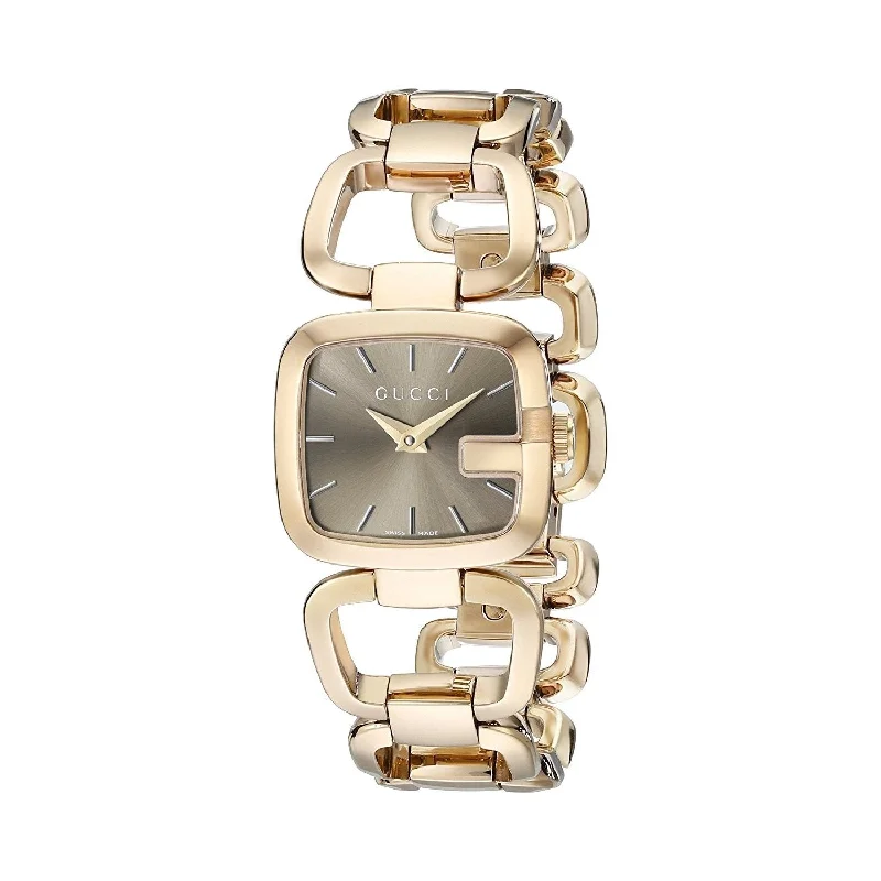 Women's Chronograph Watches with Limited Edition-Gucci Women's YA125511 G-Gucci Gold-Tone Stainless Steel Watch
