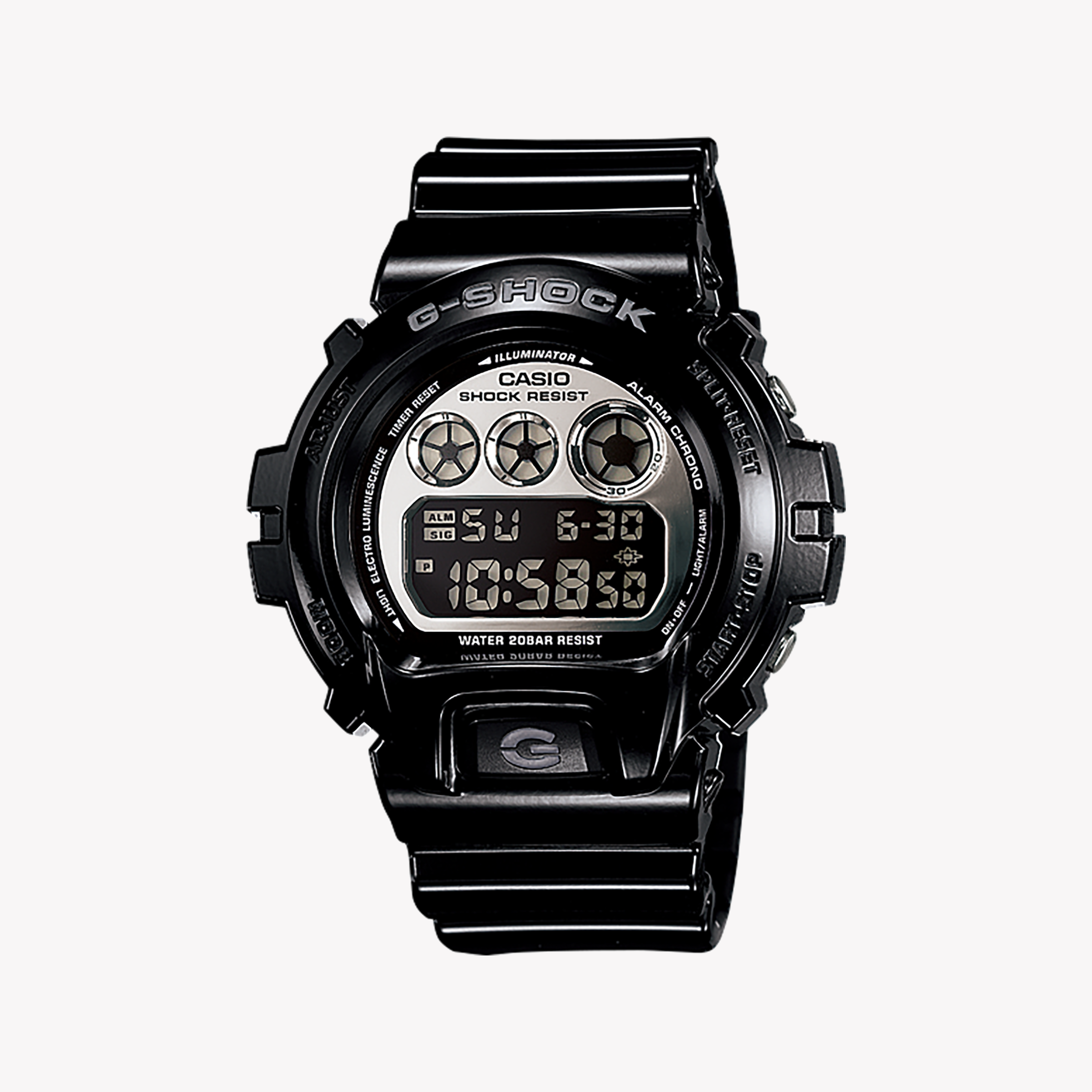 Men's Digital Watches with Advanced Navigation-G-SHOCK Men's Black Resin Watch, Digital Dial | DW-6900NB-1DR