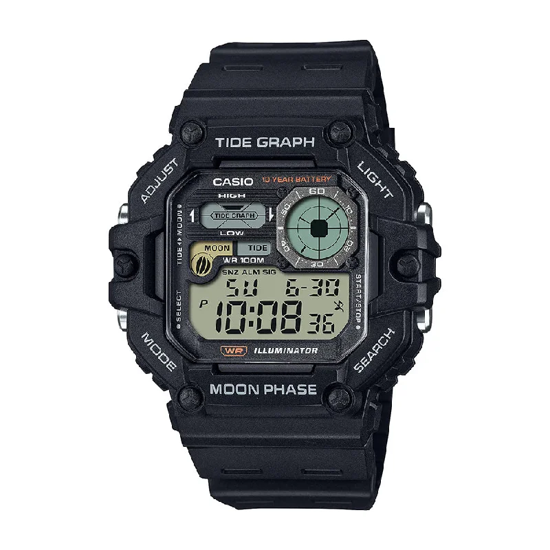 Digital Watches for Men with UV Protection-Casio Sports Digital Digital 48.6mm Resin Band