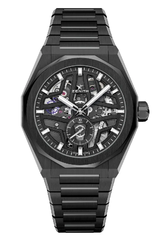 Men's Extra Large Design Dress Watches for Oversized Style-Zenith Defy Skyline Skeleton Ceramic 49.9300.3620/78.I001