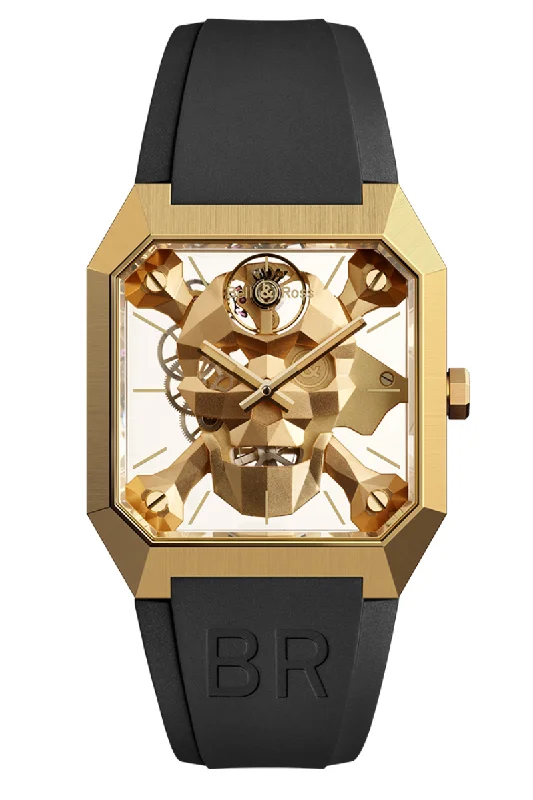 Men's Christmas Gift Design Dress Watches for Holiday Season-Bell & Ross BR01 Cyber Skull Bronze Limited Edition BR01-CSK-BR/SRB