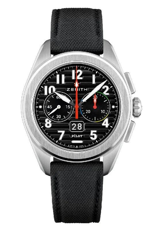 Men's Classic Style Men's Dress Watches-Zenith Pilot Big Date Flyback 03.4000.3652/21.I001