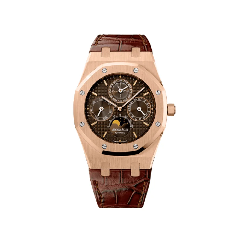 Men's Audemars Piguet Night Out Watches-Audemars Piguet Royal Oak Perpetual Calendar 26252OR.OO.D092CR.01 Brown Dial