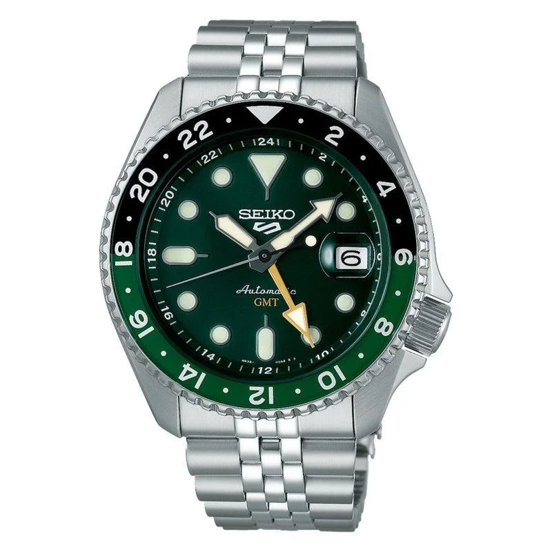 Men's Seiko Night Out Watches-Seiko 5 Sports Automatic SKX GMT Watch - SSK035K1