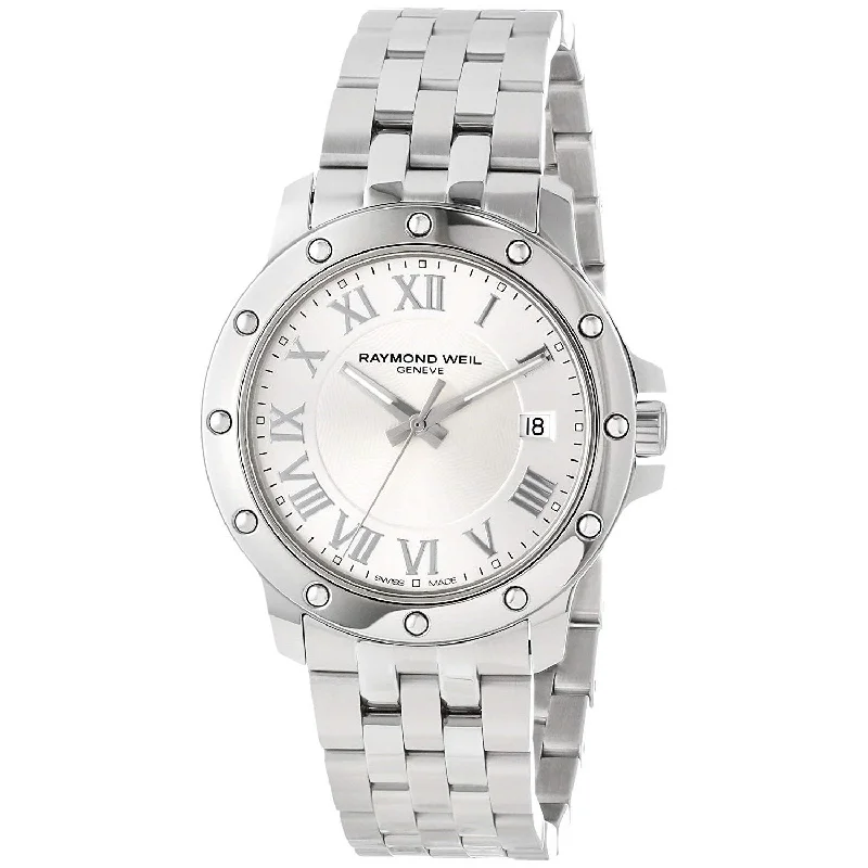 Men's Chronograph Watches with Tactical Design-Raymond Weil Men's 5599-ST-00658 Tango Stainless Steel Watch