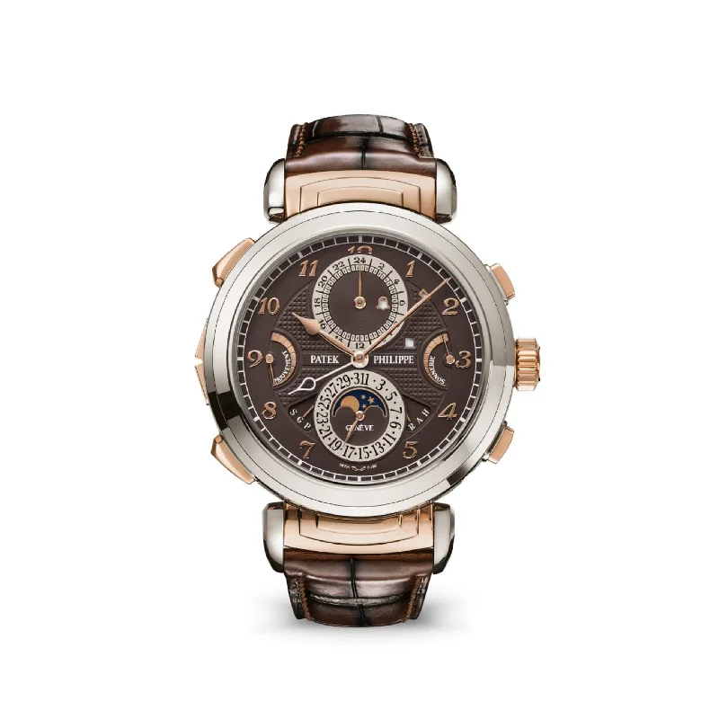 Men's Patek Philippe Watches with Tactical Design-Patek Philippe Grand Complications 6300GR-001 Grandmaster Chime Rose Gold White Gold