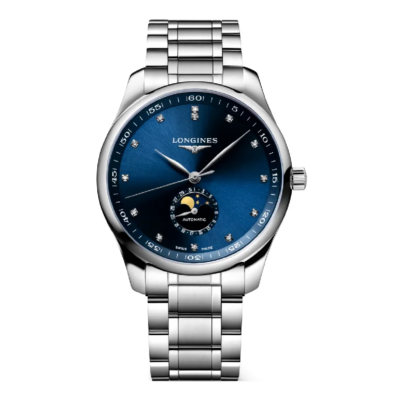 Women's Pilot Watches for Weather Monitoring-Longines Master Collection Sunray Blue Dial Men 42mm