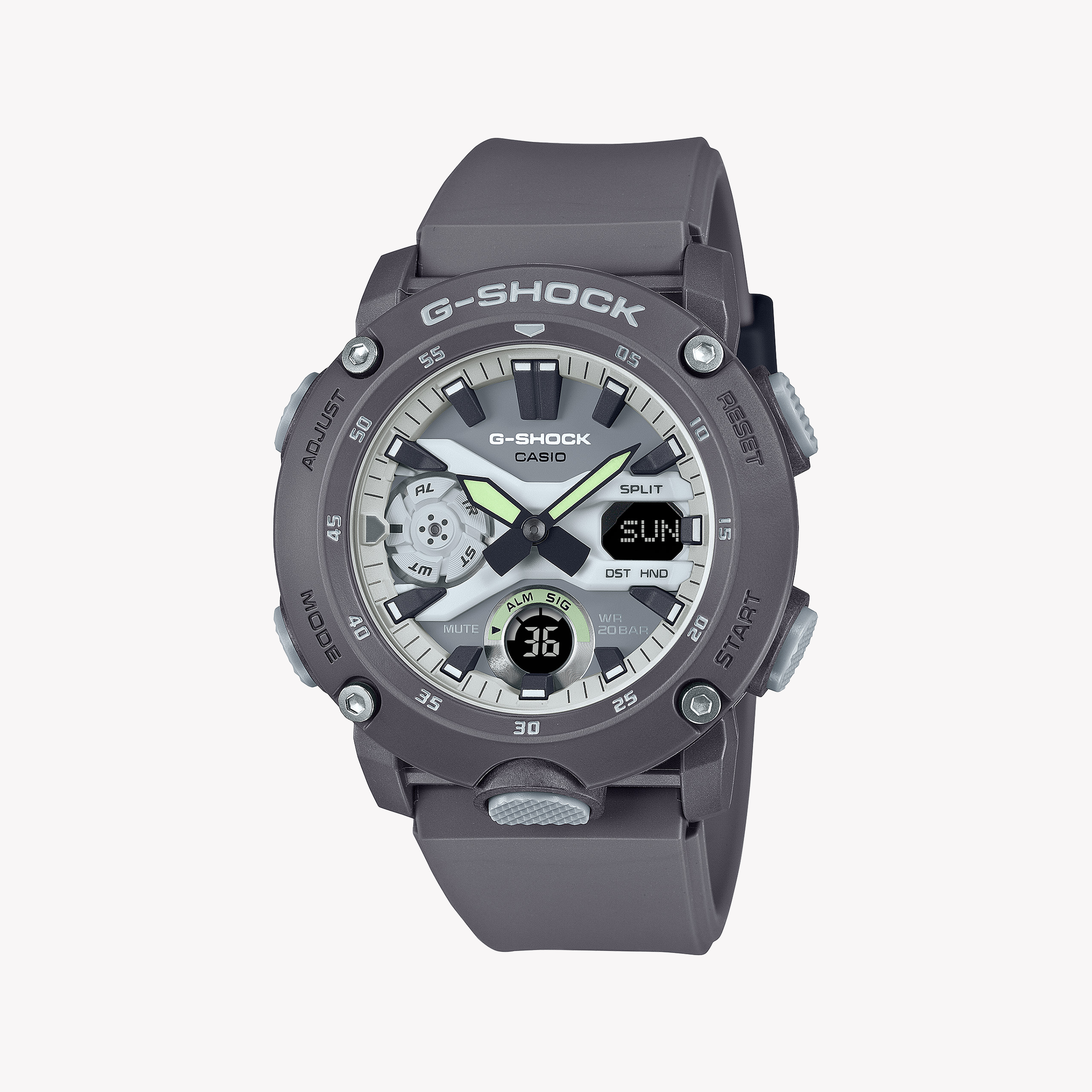 Men's Digital Watches for Emergency Signaling-CASIO G-SHOCK GA-2000HD-8ADR - STYLISH RESILIENCE MEN'S ADVENTURE WATCH