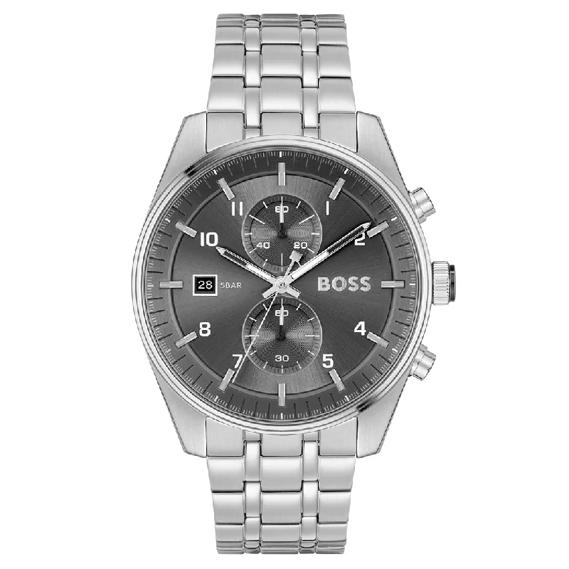 Men's Quartz Watches with UV Sensor-BOSS, SKYTRAVELLER