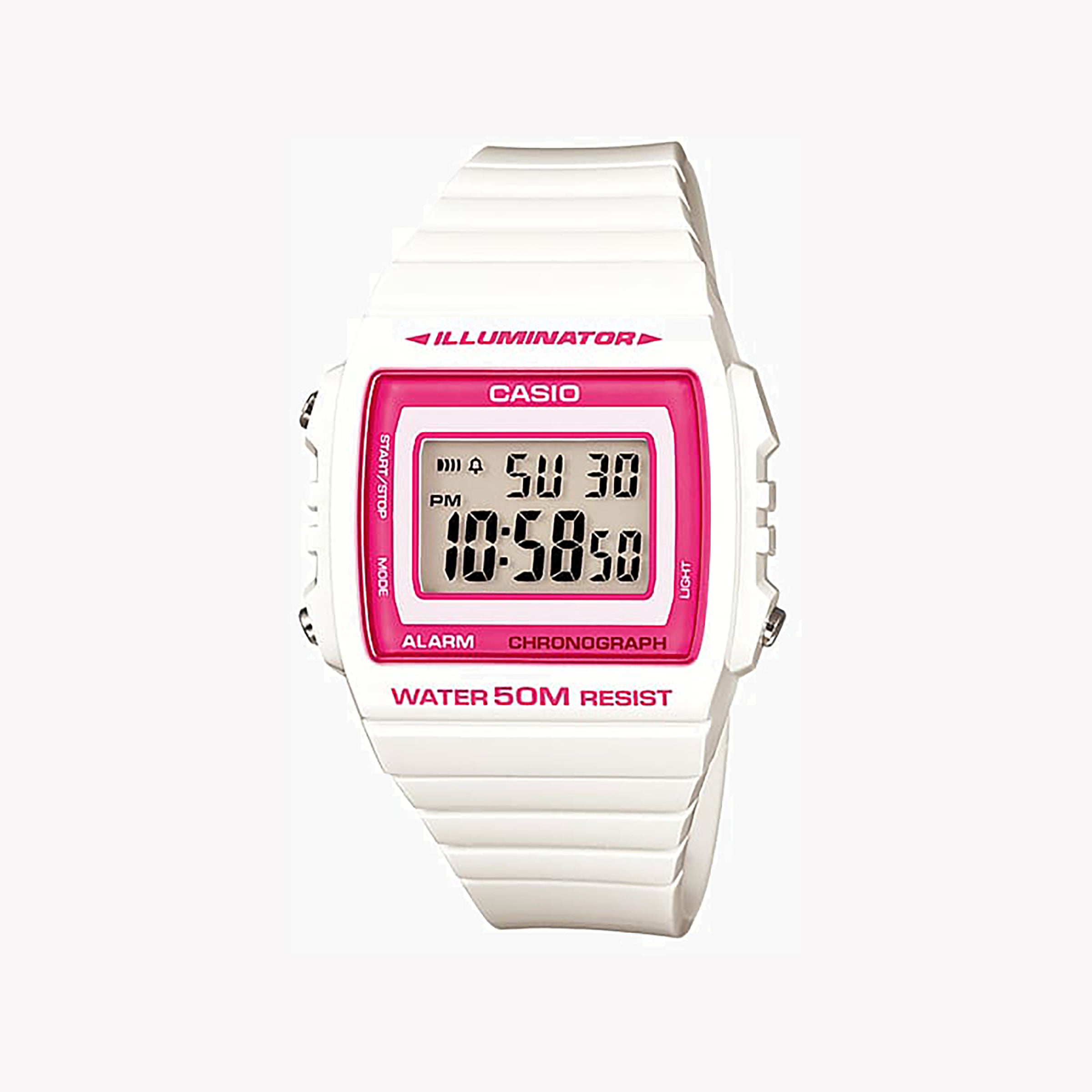 Men's Digital Watches for UV Protection-CASIO W-215H-7A2VDF ADVENTURE READY - STYLISH WHITE RESIN WOMEN'S WATCH WITH DIGITAL DIAL