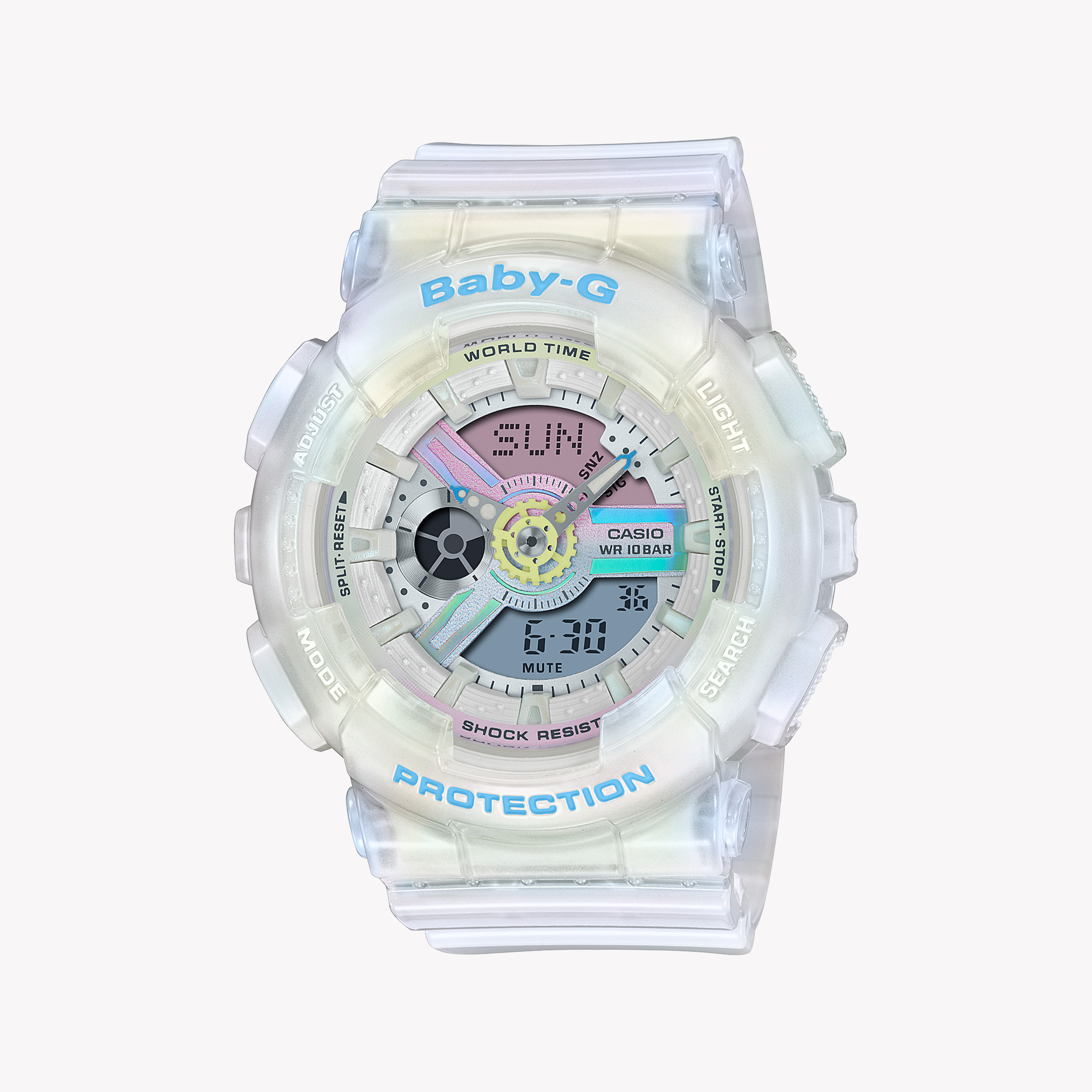 Men's Digital Watches with Laser Engraving-BA-110PL-7A2DR BABY-G - CHIC SPORTY ELEGANCE FOR THE MODERN WOMAN