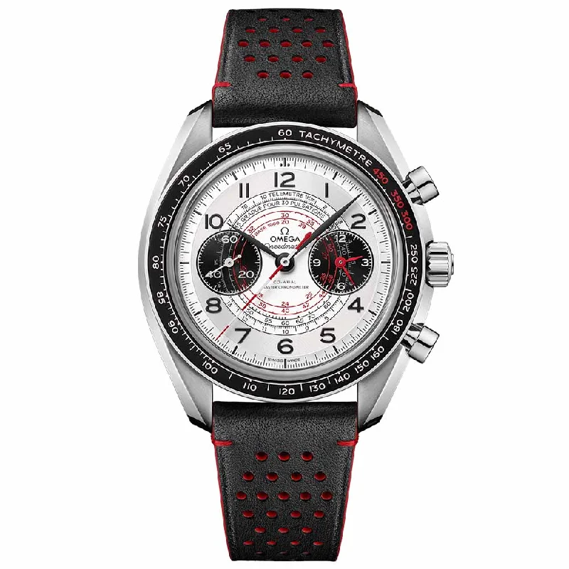 Women's Chronograph Watches for Special Occasions-OMEGA Speedmaster Chronoscope Chronograph 43mm Silver Dial Manual Wound Gents Watch 32932435102001