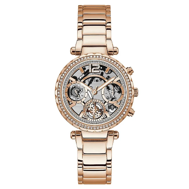 Women's Pilot Watches with Limited Edition Style Inspiration-Guess Solstice Grey Dial Women 37mm