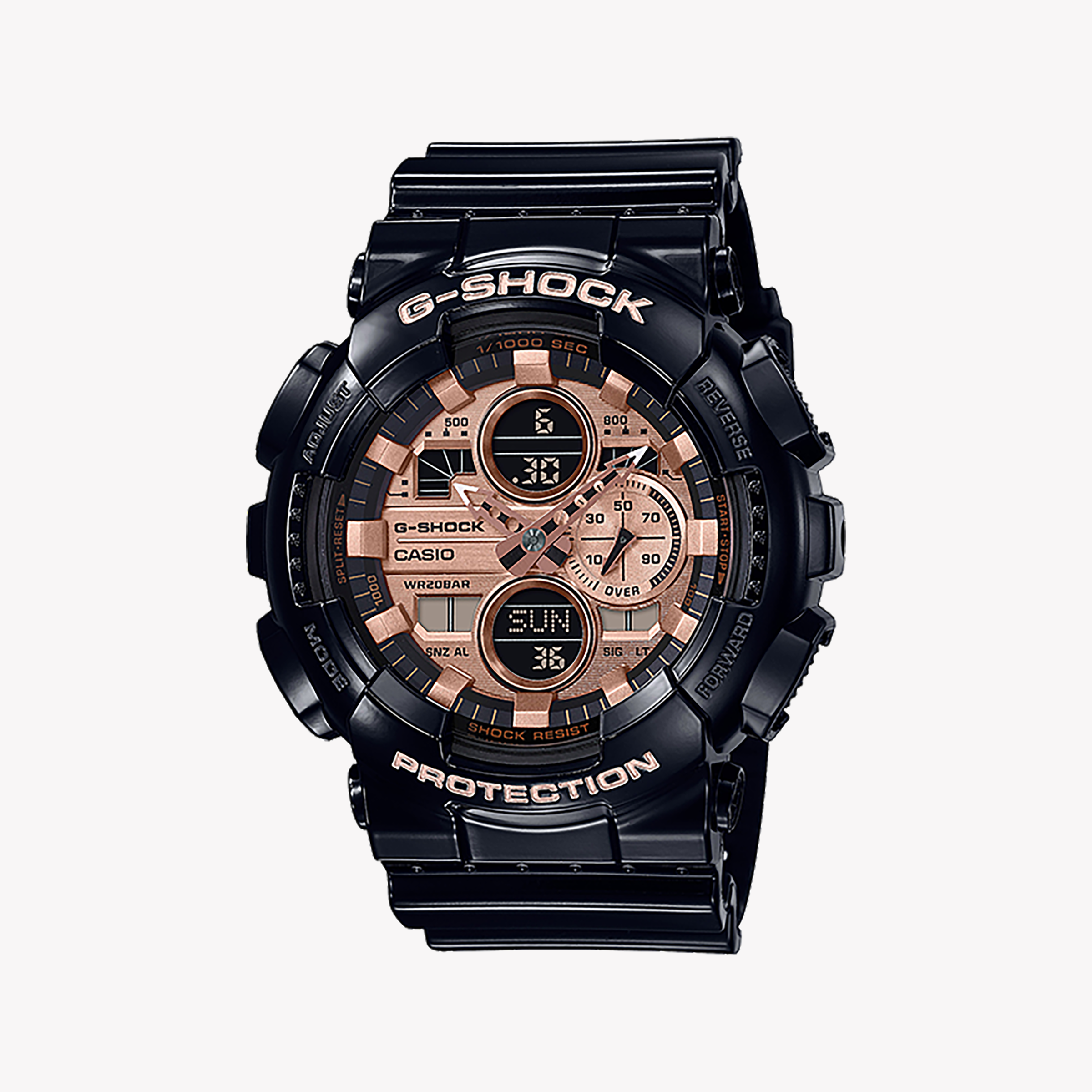 Men's Digital Watches with Morse Code Feature-G-SHOCK Men's Black Resin Watch, Digital Dial | GA-140GB-1A2DR