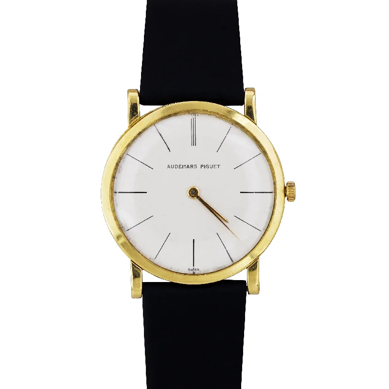 Audemars Piguet Night Out Design Watches for Women-Vintage 1960's Audemars Piguet 18K Yellow Gold 32mm Ultra Thin Dress Watch