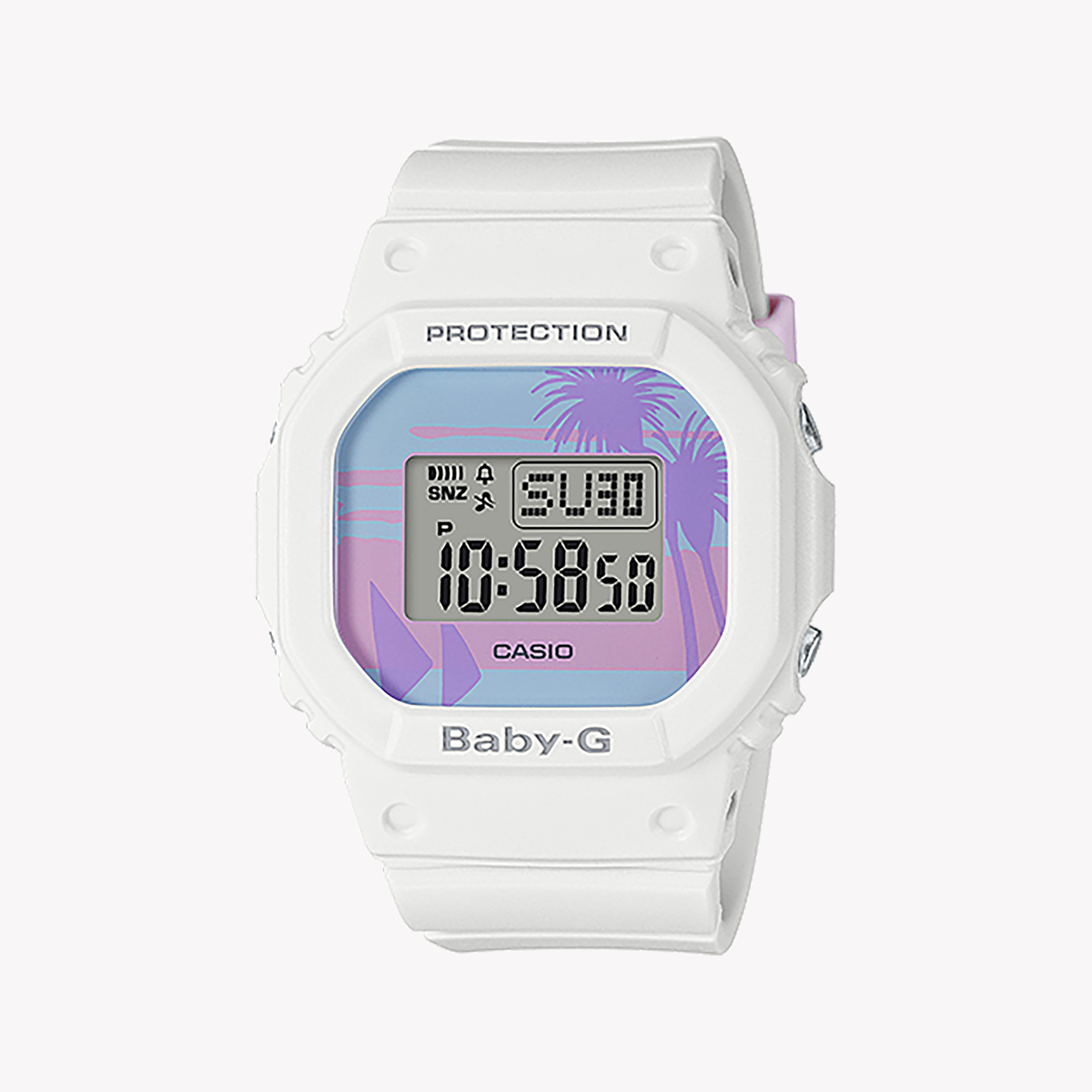 Digital Watches for Men with Barometer Feature-BABY-G BGD-560BC-7DR - CHIC ADVENTURE TIMEPIECE WITH PRISTINE WHITE DESIGN