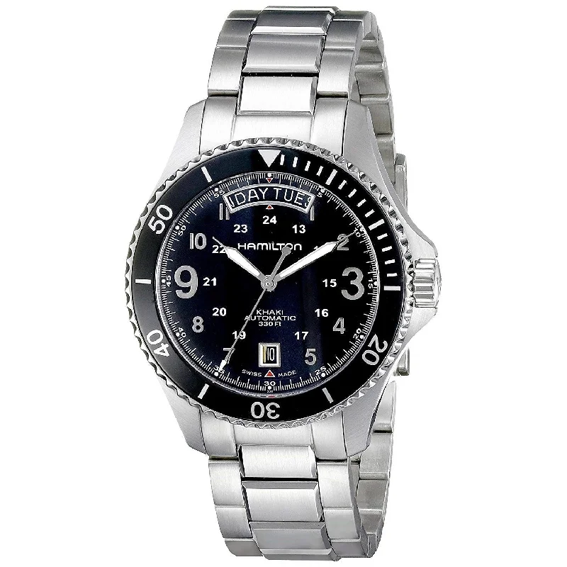 Men's Chronograph Watches with Morse Code Feature-Hamilton Men's H64515133 Khaki King Scuba Automatic Stainless Steel Watch
