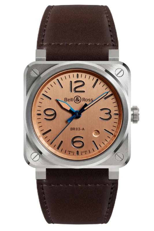 Men's Everyday Wear Style Dress Watches for Casual Style-Bell & Ross BR 03 Copper BR03A-GB-ST/SCA