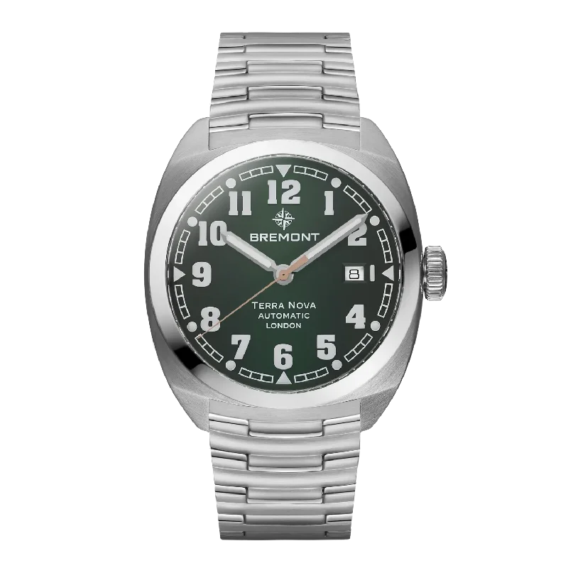 Men's Military Watches for Art Galleries-Terra Nova 40.5 Date