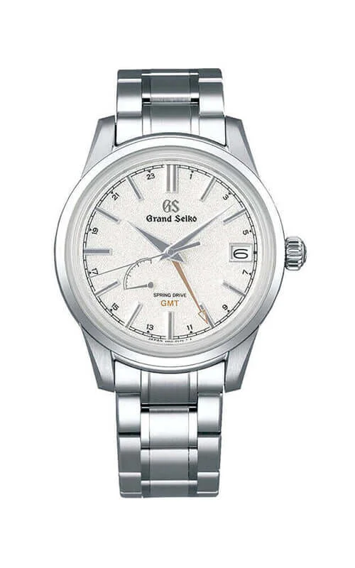 Men's Seiko Rectangular Case Watches-Grand Seiko Elegance "Toji" GMT Spring Drive Mens Watch SBGE269G
