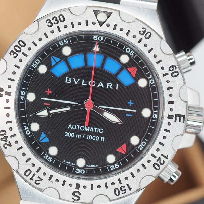 Women's Rolex Everyday Wear Design Watches-Bulgari Diagono Professional Regatta SD40BSV (2013)