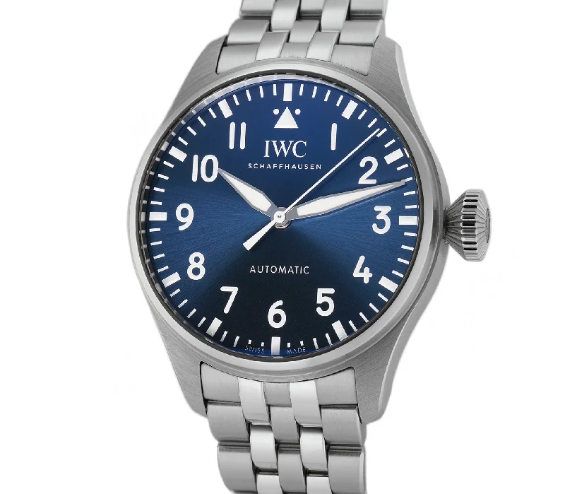 Men's Pilot Watches with British Made Heritage-Big Pilot 43 Steel Blue Dial on Bracelet