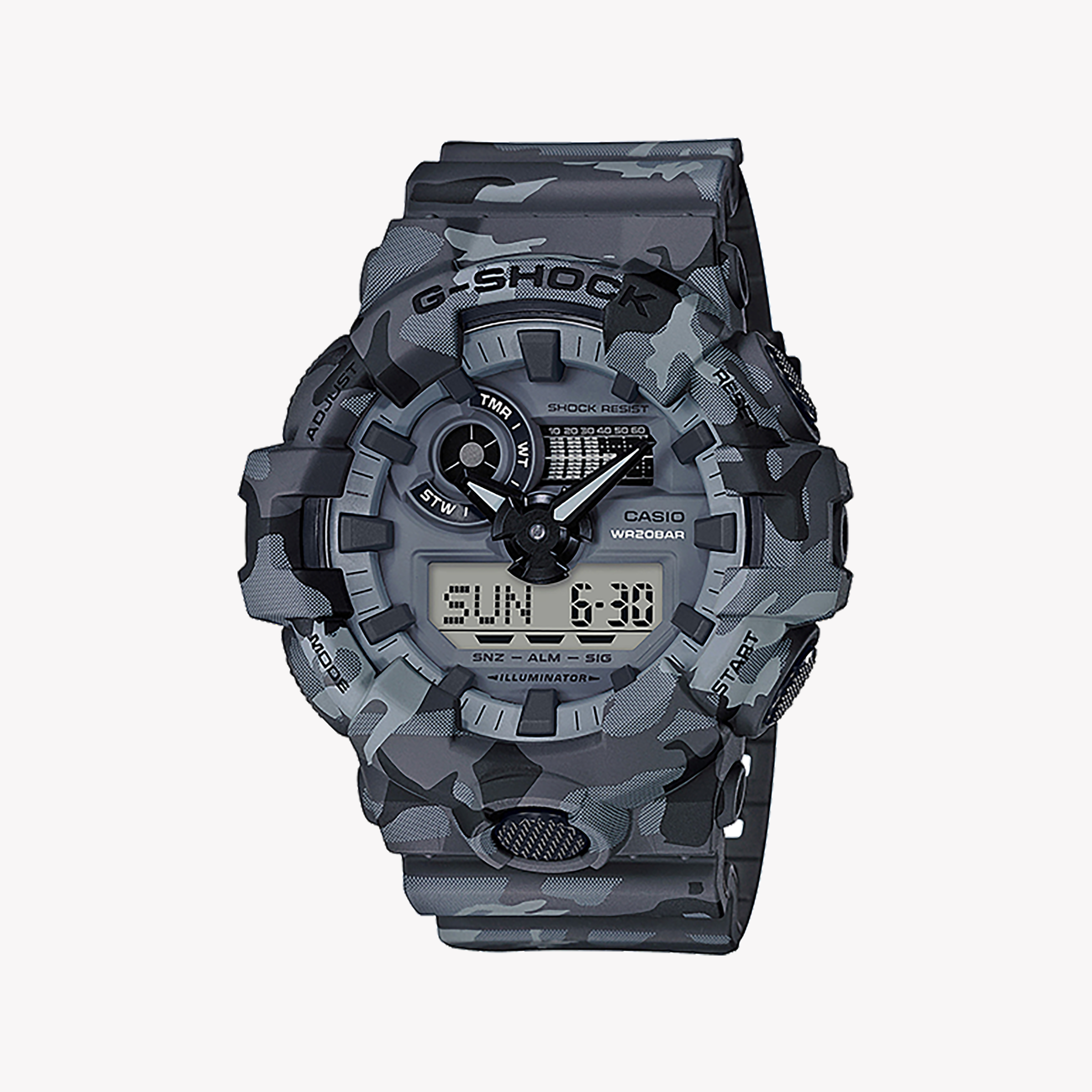Men's Digital Watches for Customization-CASIO G-SHOCK GA-700CM-8ADR ADVENTURE READY - MENS DARK GRAY TIMEPIECE WITH DIGITAL DIAL