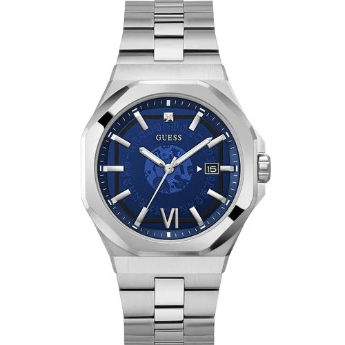 Women's Pilot Watches for Collectors-Guess Emperor Blue Dial Men 41.5mm GW0573G1
