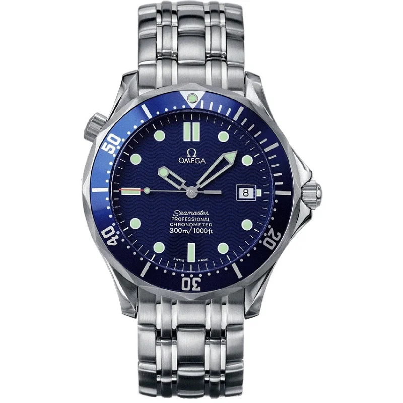 Men's Chronograph Watches with Radio Frequency-Omega Men's 2531.80.00 Seamaster James Bond 007 Automatic Stainless Steel Watch