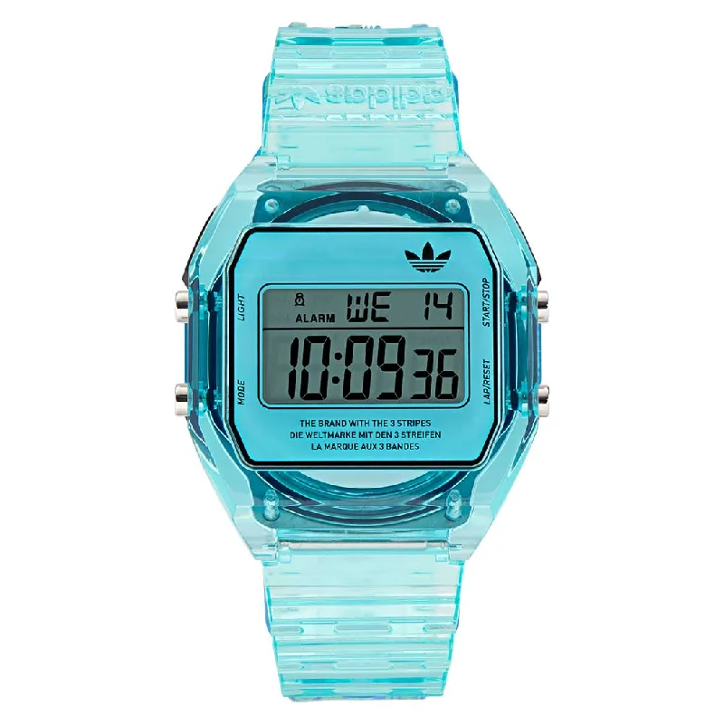 Men's Quartz Watches with Altimeter Calibration-ADIDAS, DIGITAL TWO CRYSTAL