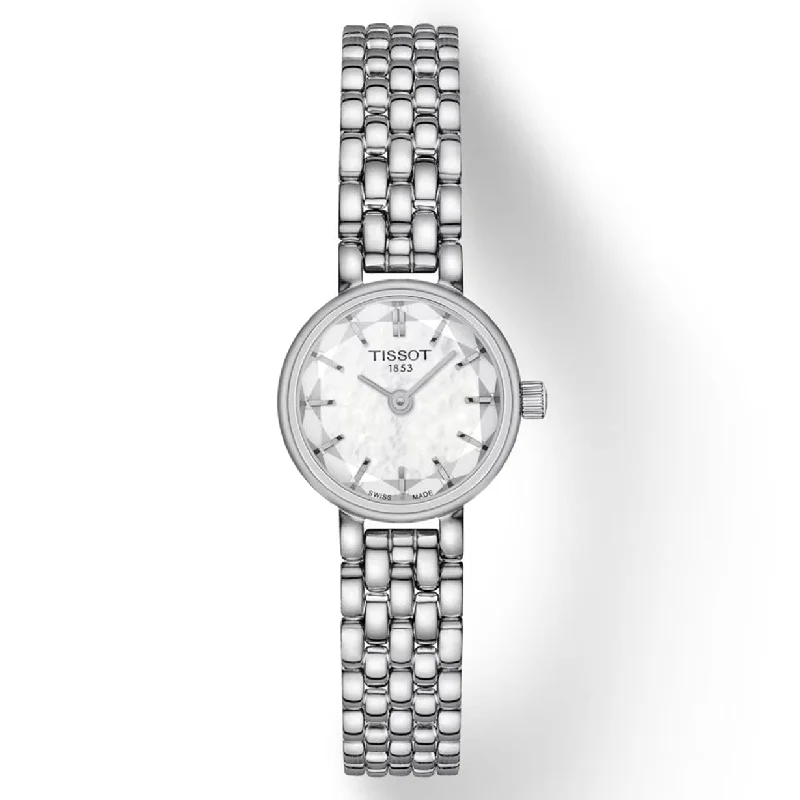 Women's Heritage Watches with Vintage Inspiration-Tissot T-Lady White Mother-Of-Pearl Dial Women 19.5mm