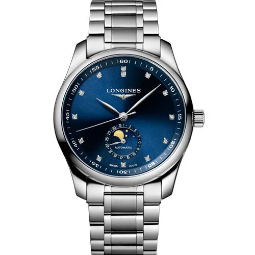 以下是额外的长尾关键词：Longines Master Collection Sunray Blue Dial Men 40mm