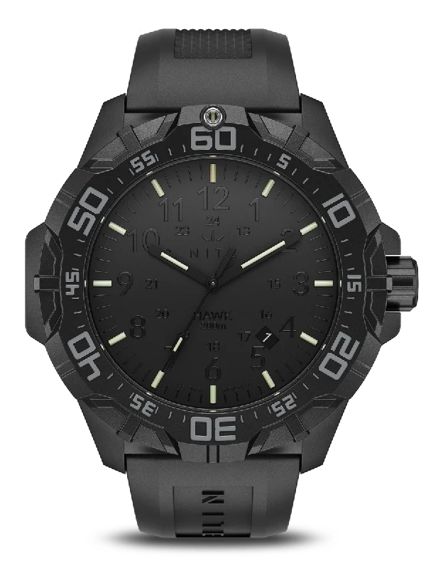 Men's Military Watches for Historical Preservation Society-HAWK BLACK OUT