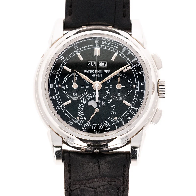 Men's Patek Philippe Watches for Customization Options-Patek Philippe Platinum Perpetual Calendar Chronograph Ref. 5970